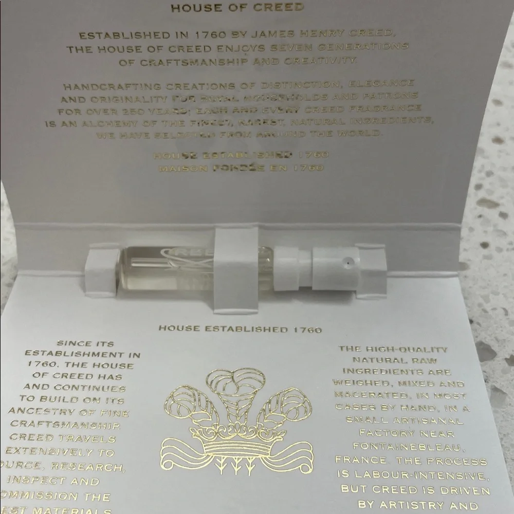NEW Creed 1760 Eladaria‎ Carded Vial Sample EDP Spray